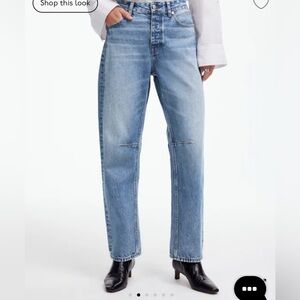 Madewell Darted Barrel Leg Denim